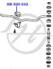 HANSE HR820032 Втулка стабилизатора передней подвески, внутренняя