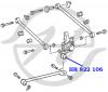 HANSE HR822106 Сайлентблок  цапфы задней подвески, передний (продольной тяги)