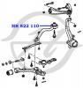 HANSE HR822110 Сайлентблок переднего рычага