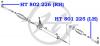 HANSE HT801225 Наконечник рулевой тяги, левый