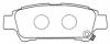 NIBK PN1449 КОЛОДКИ RR ТОРМОЗНЫЕ PICNIC/AVENSIS VERSO 02-09