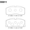 MK Kashiyama D0011 Колодки тормозные FR
