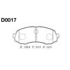 MK Kashiyama D0017 Колодки тормозные FR