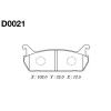 MK Kashiyama D0021 Колодки тормозные