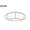 MK Kashiyama D1191 D1191 Колодки торм пер MICRA (K11)