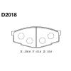 MK Kashiyama D-2018 Колодки торм.пер.