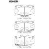 MK Kashiyama D2082M Колодки дисковые