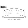 MK Kashiyama D2085 Колодки тормозные FR