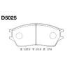 MK Kashiyama D5025 Колодки тормозные FR