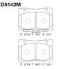 MK Kashiyama D5142M Колодки тормозные FR
