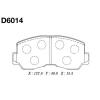 MK Kashiyama D6014 D6014 Колодки торм пер ETERNA/PAJERO/GALANT