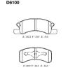 MK Kashiyama D6100 Колодки тормозные FR