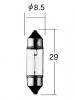 KOITO 2214 Лампа 12V5W S7/8 T8*28