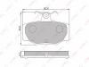 LYNX BD-5736 BD5736  Тормозные колодки дисковые LYNX
