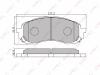 LYNX BD7102 BD7102 Тормозные колодки дисковые LYNX