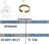 MANSON SPR0045 Кольцо пружинное оси тормозных колодок BPW95