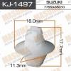 MASUMA KJ-1497 Клипса  пластм. крепежная  KJ-1497  (50)