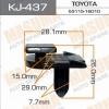 MASUMA KJ-437 Клипса  пластм. крепежная  KJ- 437  (50)**