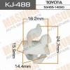 MASUMA KJ-488 Клипса  пластм. крепежная  KJ- 488  (50)