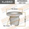 MASUMA KJ-843 Клипса  пластм. крепежная  KJ- 843  (50)