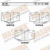 MASUMA MS-1351 Колодки  дисковые Masuma  MS-1351 / AN-406wk