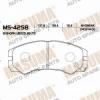 MASUMA MS-4258 Колодки  дисковые Masuma  MS-4258 / AN-386wk