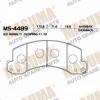 MASUMA MS-4489 Колодки  дисковые Masuma  MS-4489 / AN-648