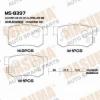 MASUMA MS-8397 Колодки  дисковые Masuma  MS-8397 / AN-492k