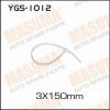 MASUMA YGS-1012 Хомут пластиковый Masuma черный 3х150 (уп. 100шт.)   YGS-1012