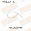 MASUMA YGS-1016 Хомут пластиковый Masuma черный 4х200 (уп. 100шт.)   YGS-1016