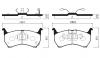 SANGSIN SP1051 SP1051_колодки дисковые п./ Mazda 626 2.0 101/120HP 83-87
