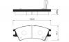 SANGSIN SP1096 Колодки тормозные дисковые к-т 4 шт.