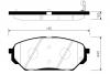 SANGSIN SP1203 Колодки тормозные дисковые к-т 4 шт.