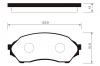 SANGSIN SP1227 Колодки тормозные дисковые передн MAZDA: 323 F 98-04, PROTEGE 99-03 / FORD: LAZER 99-01
