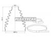 SAT BKFD012 Пыльник ШРУСа наружний FR NISSAN X-TRAIL  T31 M9R110 M9R130