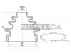 SAT C1115 Пыльник шруса наружный KIA SPORTAGE 2.0 4WD 04-, Hyundai Tucson 2.0 4WD 04-10, TOYOTA Land Cruiser P