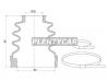 SAT C1518 Пыльник шруса внутренний FR FORD FOCUS III 1,41,6  (смазка, 2 хомута. резина)