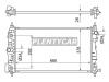 SAT CH0006-D Радиатор CHEVROLET CRUZE/ORLANDO DIESEL 09-