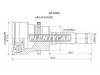 SAT DA12A48 ШРУС Daihatsu Terios, Toyota Cami, 99- ABS