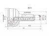 SAT DA14 ШРУС Daihatsu Storia, Toyota Duet, M100/110 98-