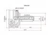 SAT DW07A47 Шрус DW Kalos 1.4 02- ABS, Chevrolet Aveo 1.2/1.4 02-