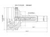 SAT DW08A47 Шрус Chevrolet Aveo 1.2 ABS 02-08, Daewoo Kalos 1.2 ABS 02-