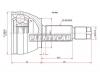 SAT FO-006 Шрус наружний FORD FIESTA/FUSION 01-08/FOCUS I 98-05/