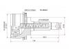 SAT FU26A44 Шрус SUBARU Impreza GF8 4WD 98-
