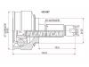 SAT HO067 Шрус Honda Fit/Jazz GE6-9 L13A/L15A, 07-