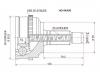 SAT HO54A50 Шрус HONDA Civic ES1/EU1 D15B 00- ABS