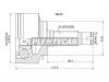 SAT HO57 Шрус HO Accord K20A/K24A/J30A CL/CM 03-, CR-V K20A/K24A RD4/5/6/7, 01-06