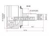SAT HO60 Шрус HO Accord K20A/K24A, 03-