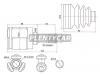 SAT HO-615 Шрус внутренний RH/LH HONDA  FIT GD# L13/15 01-07