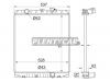 SAT HY0017 Радиатор HYUNDAI HD72/HD78/COUNTY